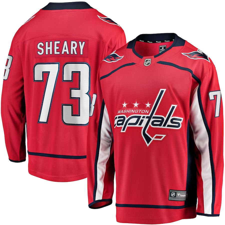 Men Washington Capitals #73 Conor Sheary Fanatics Branded Red Home Breakaway Player NHL Jersey